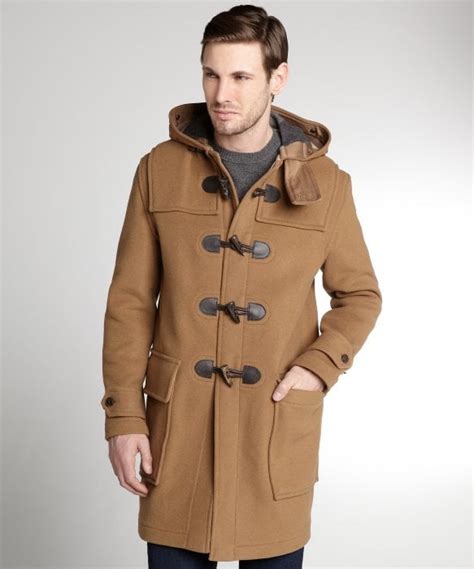 burberry orange toggle coat|burberry camel coat men's.